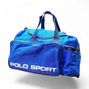 Ralph Lauren Polo Sport Duffle Gym Bag USA Track And Field Sponsor Nylon Vintage